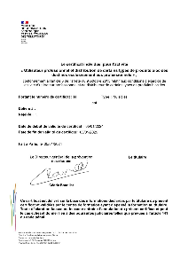 Model type de certificat certibiocide