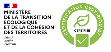 Logo de certificat certibiocide